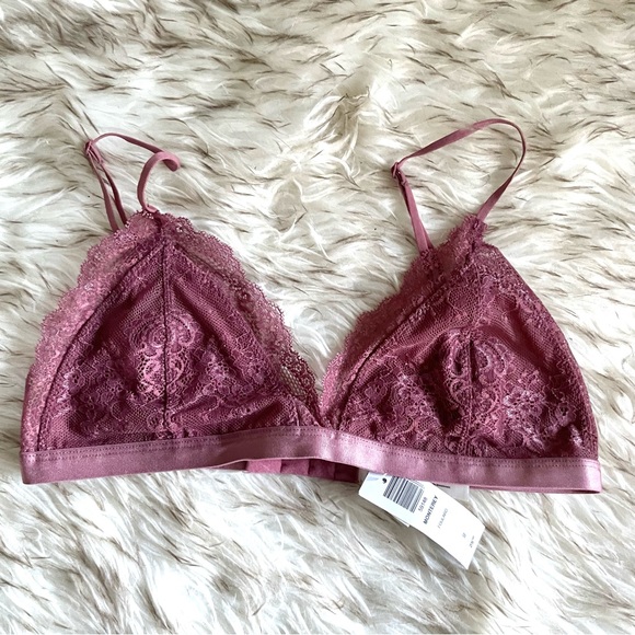 BNWT Aritzia Talula dusty rose lace bralette, size M - Picture 2 of 5